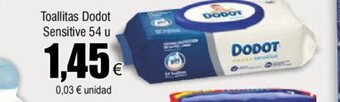 FROIZ Toallitas Dodot Sensitive 54u oferta