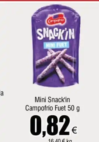 FROIZ Mini Snack'in Campofrio Fuet 50g oferta