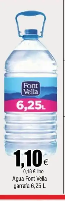 FROIZ Agua Font Vella Garrafa 6.25L oferta