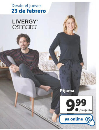 Lidl Pijama oferta
