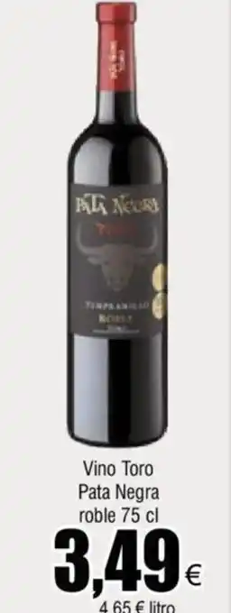 FROIZ Vino Torro Pata Negra Roble 75 cl oferta