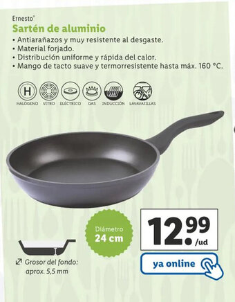 Lidl Sartén de Aluminio oferta