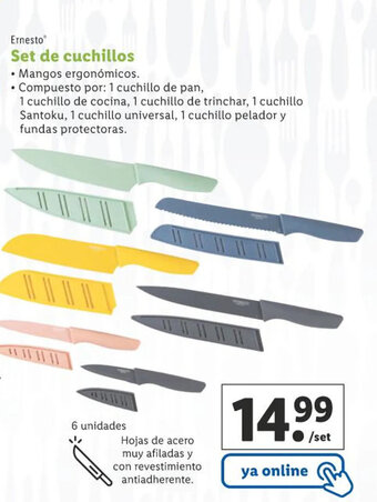 Lidl Ernesto Set de Cuchillos oferta