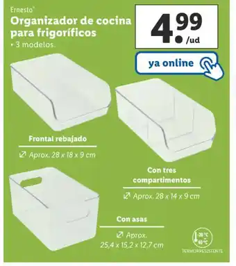Lidl Ernesto Organizador de Cocina Para Frigoríficos oferta