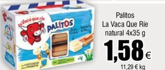 FROIZ Palitos La Vaca Que Ríe Natural 4x35g oferta