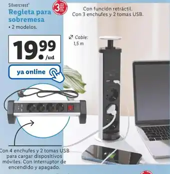 Lidl Regleta Para Sobremesa oferta