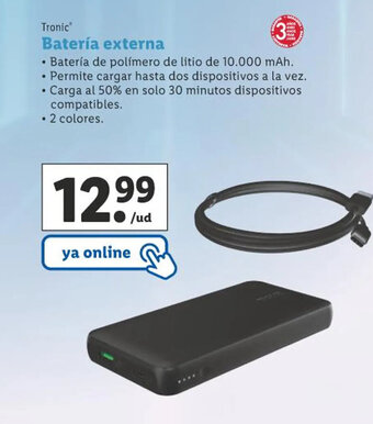 Lidl Bateria Externa oferta