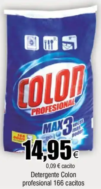 FROIZ Detergente Colon Profesional 166 Cacitos oferta