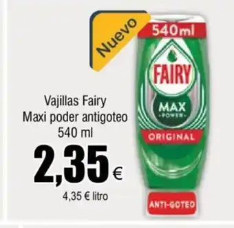 FROIZ Vajillas Fairy Maxi Podewr Antigoteo 540 ml oferta