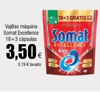 FROIZ Vajillas Máquina Somat Excellence 18 +3 Cápsulas oferta