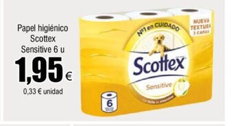 FROIZ Papel Higiénico Scottex Sensitive 6u oferta