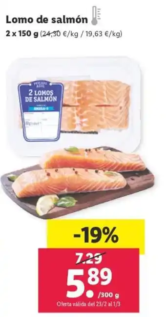 Lidl Lomo de Salmón 2x150 g. oferta