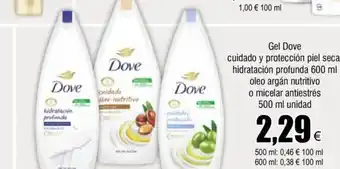FROIZ Gel dove Cuido Y Protection Piel Sec Hidratacion Profunda 600 ml oferta