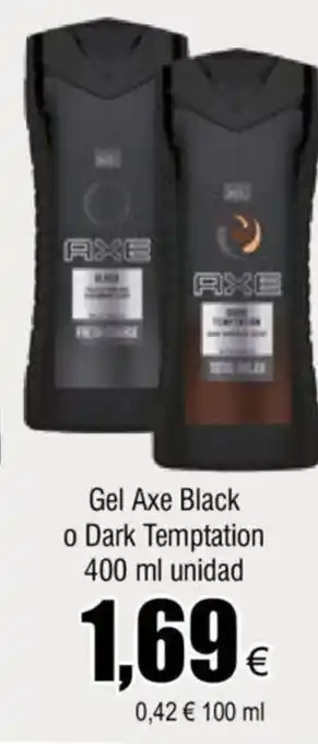 FROIZ Gel Axe Black o Dark Temptation 400ml unidad oferta
