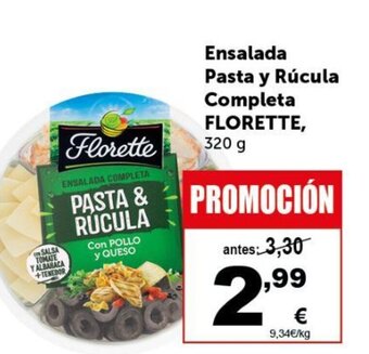 Masymas Ensalada Pasta y Rúcula Completa Florette oferta