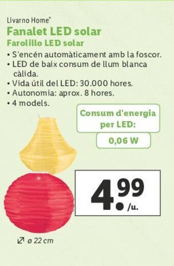 Lidl Fanalet LED Solar oferta