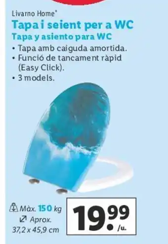 Lidl Tapa i Seient per a WC oferta