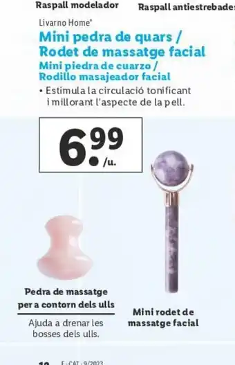 Lidl Mini Pedra de Quars/Rodet de Masssatge Facial oferta