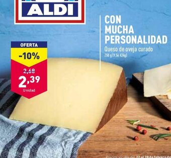 ALDI Queso de Oveja Curado oferta