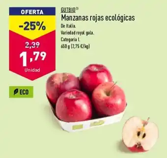 ALDI Gutbio Manzanas Rojas Ecológicas oferta