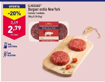 ALDI El Mercado Burguer Estilo New York oferta