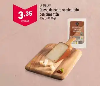 ALDI La Tabla Queso de Cabra Semicurado oferta