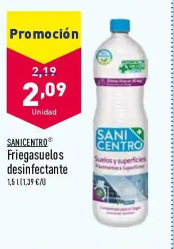 ALDI Sanicentro Friegasuelos Desinfectante oferta