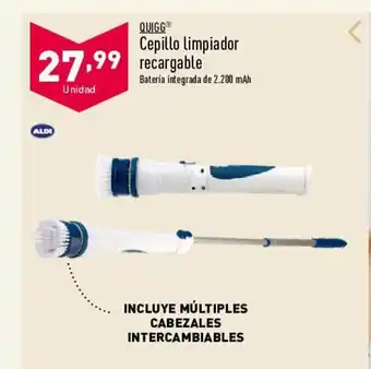 ALDI Quigg Cepillo Limpiador Recargable oferta
