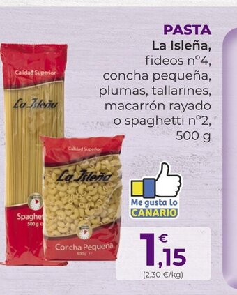 SPAR Gran Canaria Pasta La Islena oferta