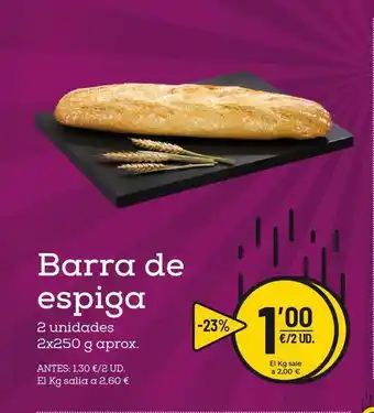 AhorraMas Barra De Espiga 2x250g oferta