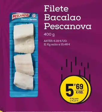 AhorraMas Filete De Bacalao Pescanova 400g oferta