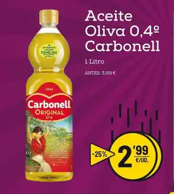 AhorraMas Carbonell Aceite Oliva 0.4° 1L oferta
