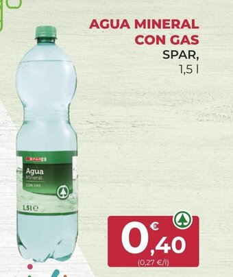 SPAR Gran Canaria Agua mineral Con Gas oferta