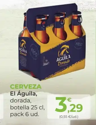 SPAR Gran Canaria Cerveza El Aguila Dorada Botella 25cl Pack oferta