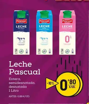 AhorraMas Leche Pascual 1L oferta