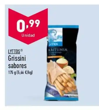 ALDI Lyttos Grissini Sabores oferta
