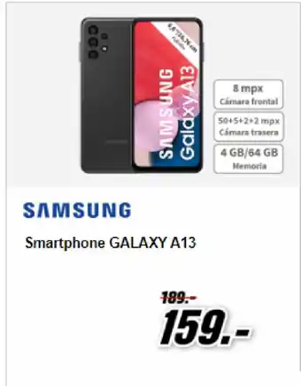 MediaMarkt Samsung Smartphone Galaxy A13 oferta