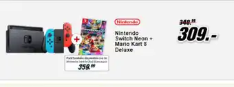 MediaMarkt Nintendo Switch Neon+ Mario Kart 8 Deluxe oferta