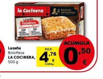 Masymas Lasaña boloñesa La Cocinera oferta
