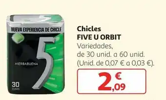 Alcampo Chicles five oferta