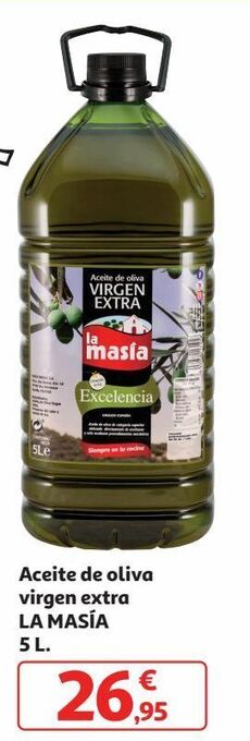 Alcampo Aceite de oliva virgen extra la masía oferta
