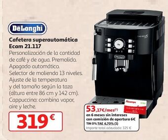 Alcampo Cafeteras delonghi oferta