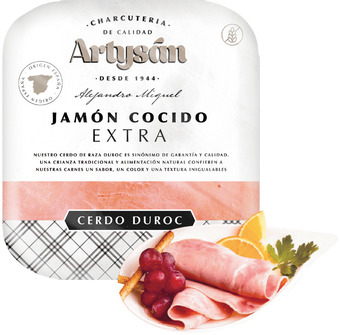 Alcampo Jamón cocido extra artysan oferta