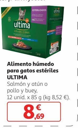 Alcampo Comida para gatos última oferta