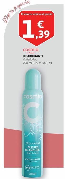 Alcampo Desodorante cosmia oferta