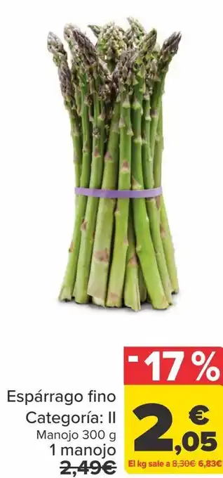 Carrefour Espárrago fino oferta