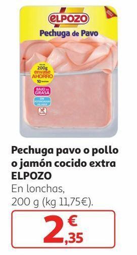 Alcampo Pechuga de pavo el pozo oferta