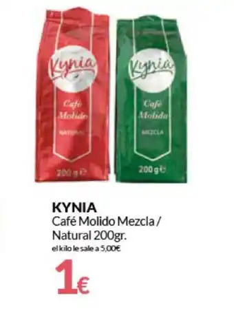 PrimaPrix Kynia Café Molido Mezcla ̸ Natural 200gr oferta