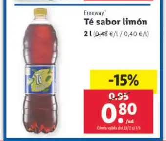 Lidl Te Sabor Limon oferta