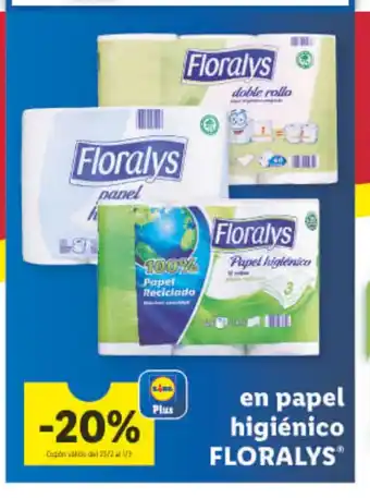 Lidl En Pape Higienico Floralys oferta